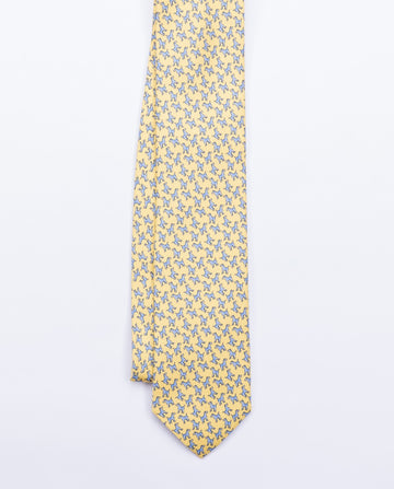 Light Yellow Tie 100% Silk